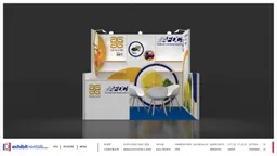 10x10 Inline booth design by Exhibit-Rentals
